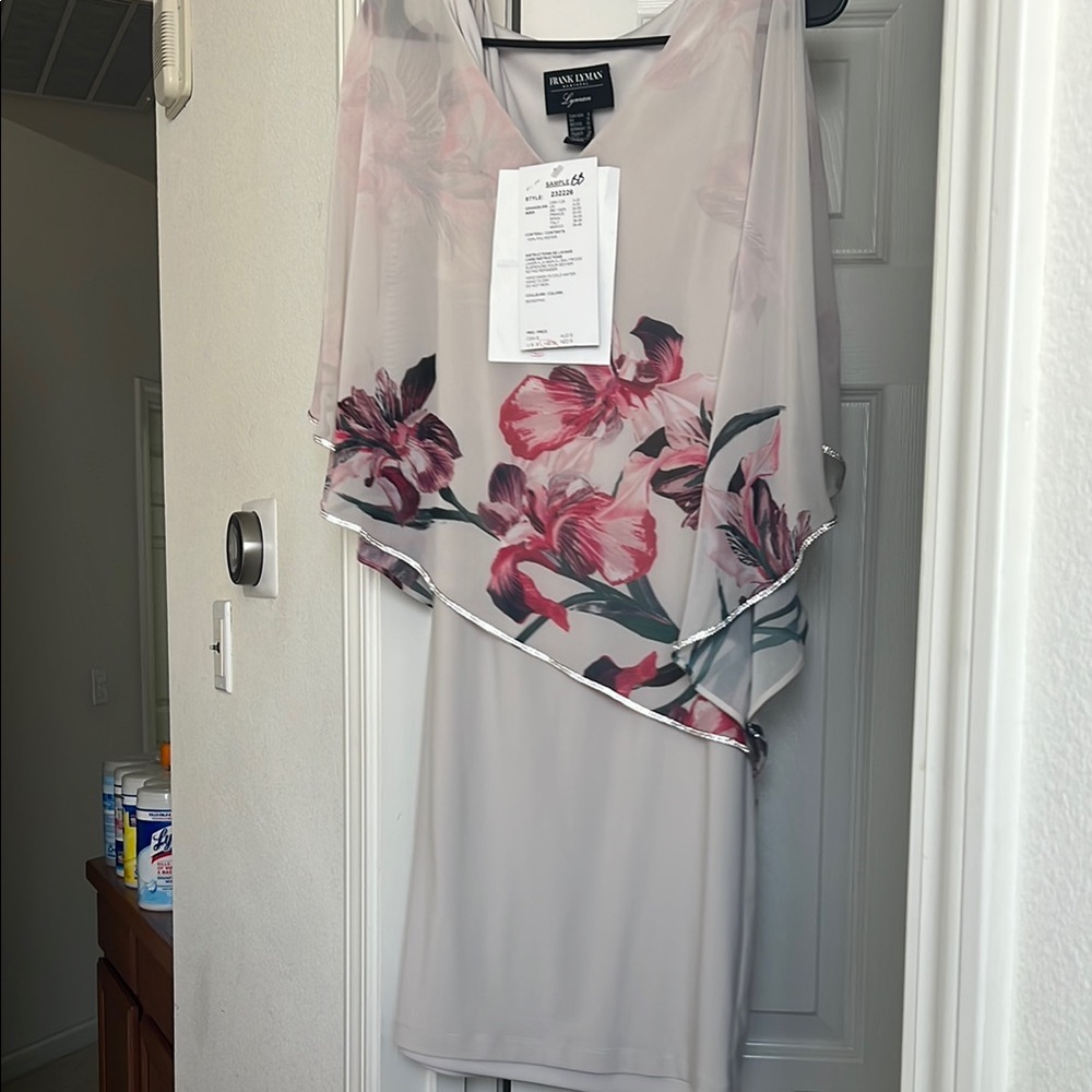 Women's Floral Dress - Pink and Gray